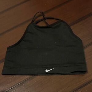 Nike Black High-Neck Sports Bra
